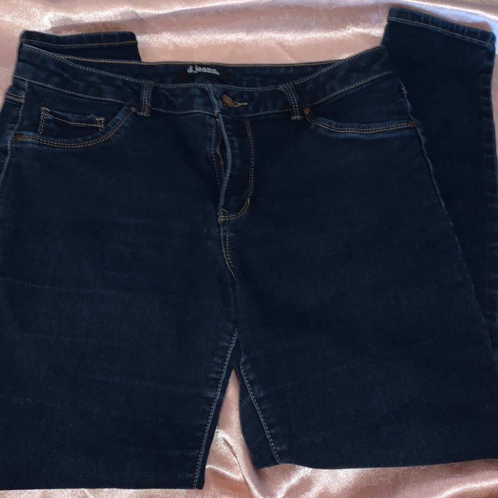 Blue skinny jeans